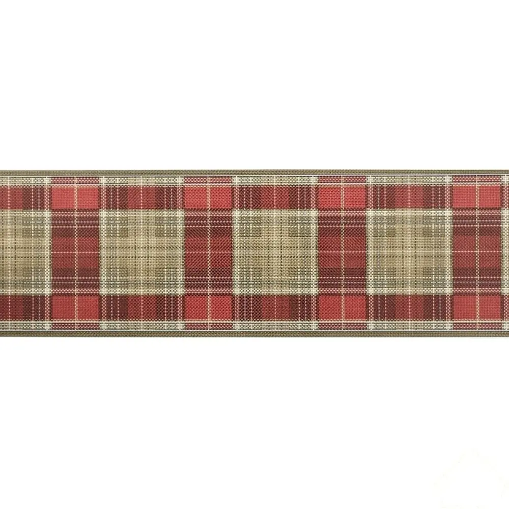 Бордюр флизелиновый 0,13х5 м, клетка, красный 13442406 STLM-2102024 Santreyd 