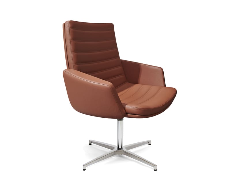 4-спицевое кожаное офисное кресло AP Factor Миннесота ARCH-00084292