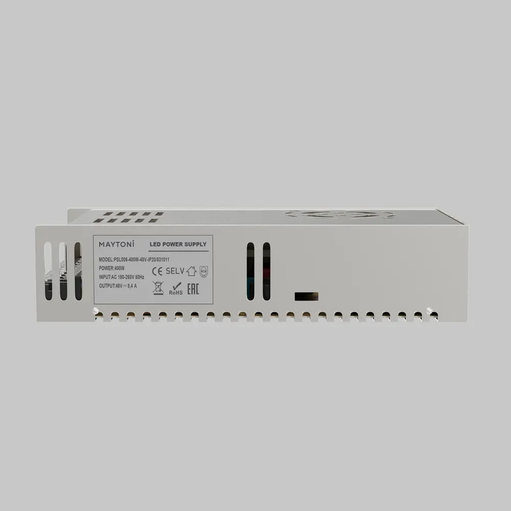 Блок питания (драйвер) для светодиодов Maytoni 48 В 400 Вт IP20 STLM-2114137 - Вид №1