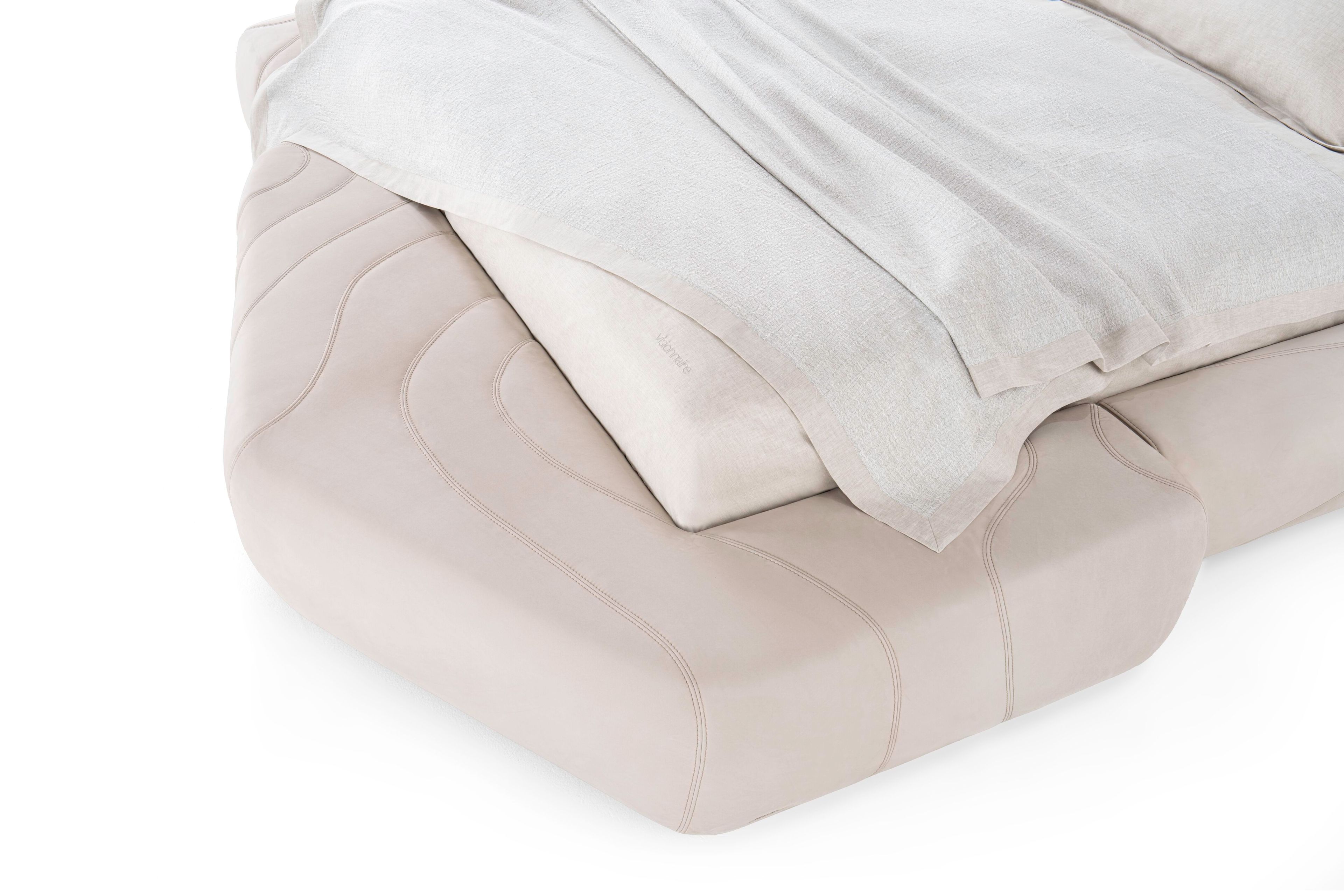 Кожаная двуспальная мягкая кровать Visionnaire Neolito ARCH-00116362 - Вид №2