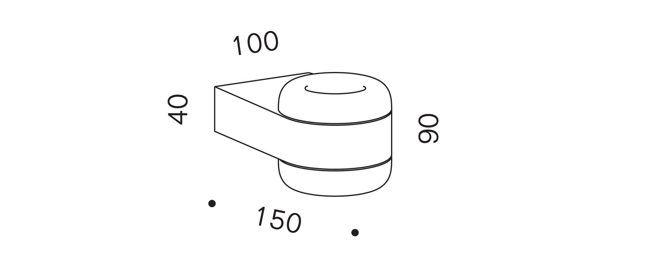 Алюминиевый светодиодный настенный светильник serien.lighting CAVITY ARCH-00001302 - Вид №2
