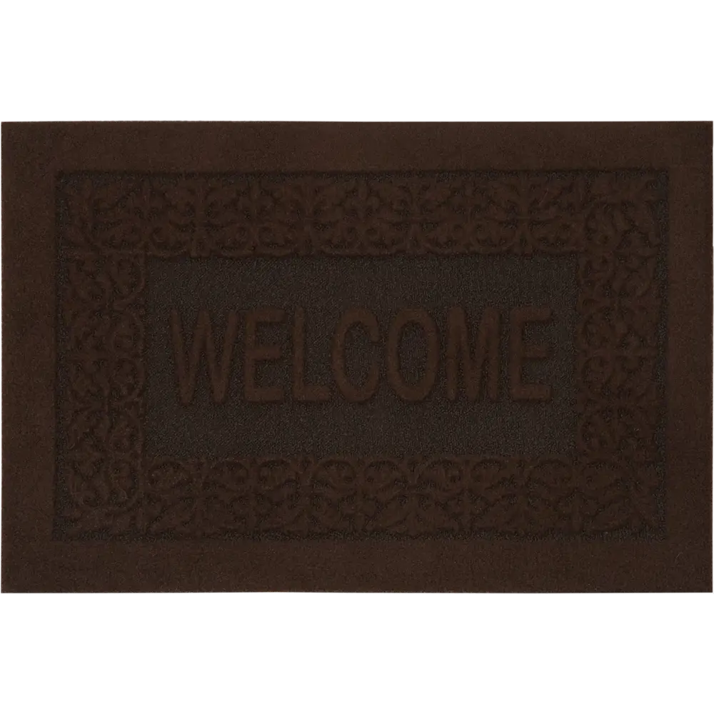 Коврик грязезащитный полипропилен/латекс 40x60 см цвет коричневый CTIM STLM-2093646 - Вид №1