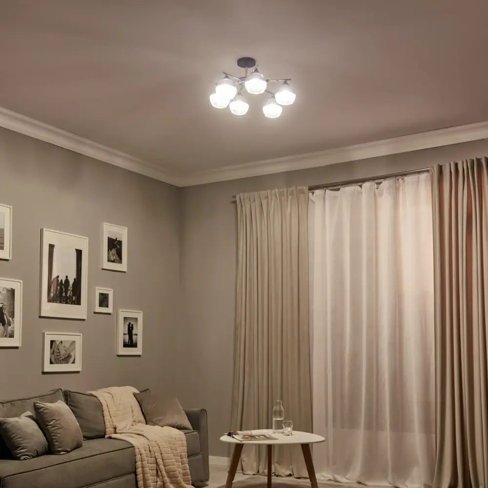 Люстра потолочная Escada 693/6P, 6 ламп, 22 м², цвет черный STLM-2157013 - Вид №9