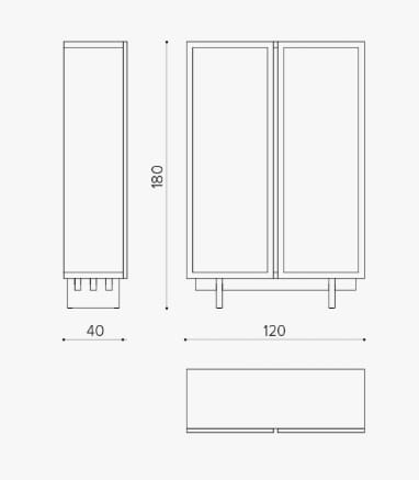 Книжный шкаф из шпона True Design Essence ARCH-00125875 - Вид №1