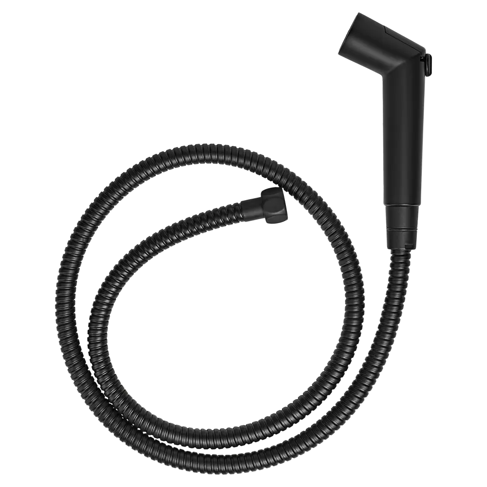 Гигиенический душ KONSENSA Нарни KA2401PC, набор со смесителем, цвет черный матовый STLM-2157925 - Вид №2