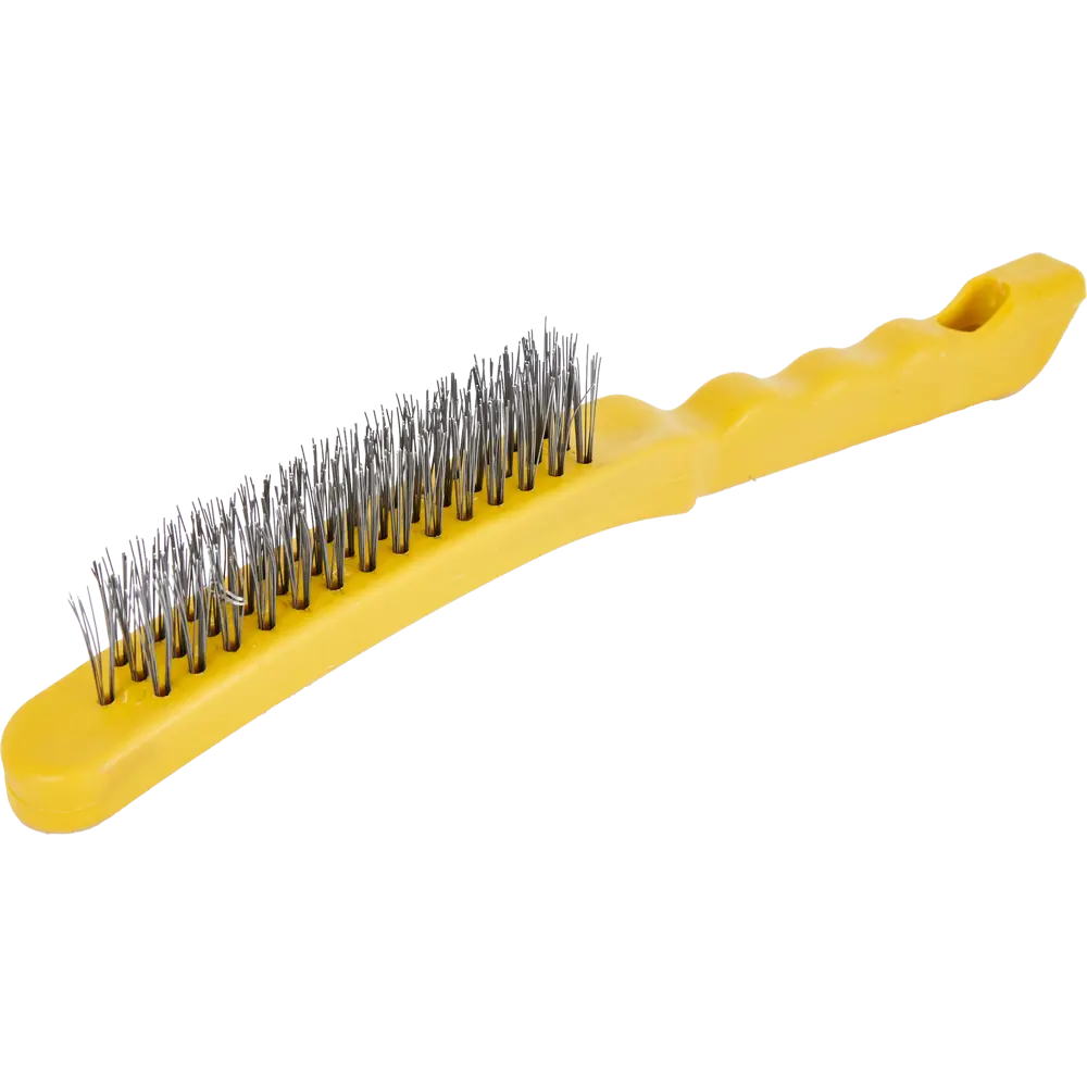 Щетка по металлу трехрядная Спец пластиковая ручка 275 мм STLM-2125174