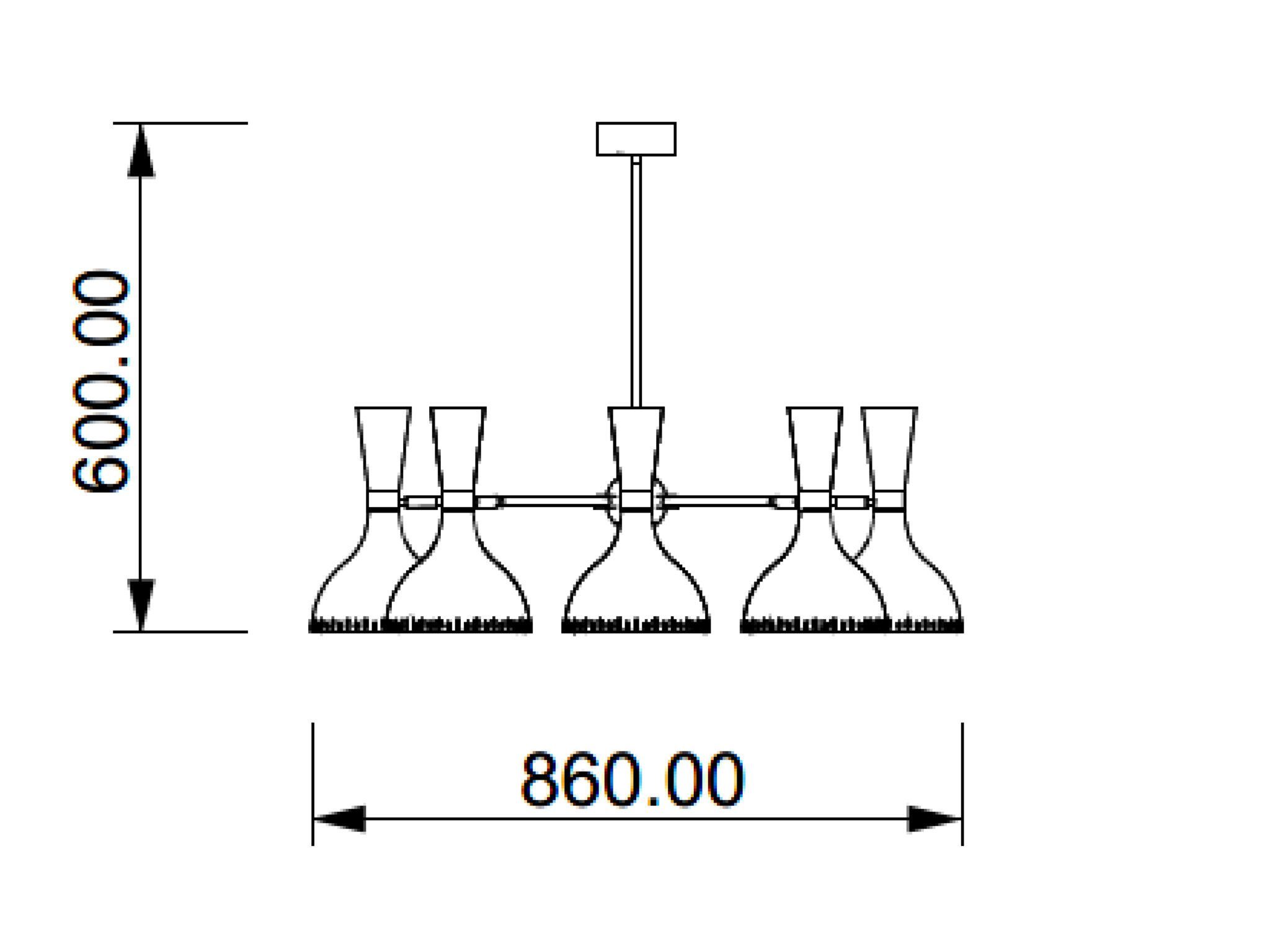Металлический светодиодный подвесной светильник Lampex Italiana Bell ARCH-00132894 - Вид №1