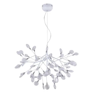 Светильник потолочный Crystal Lux EVITA EVITA SP63 WHITE/TRANSPARENT 63 лампы 31.5 м² цвет белый