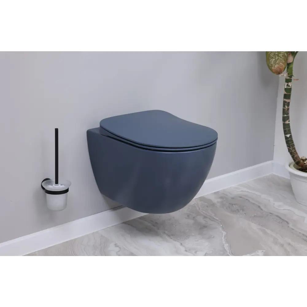 Комплект инсталляция с унитазом Creavit YD.SET.041.01, с клавишей, с микролифтом, цвет базальт STLM-2072150 - Вид №3