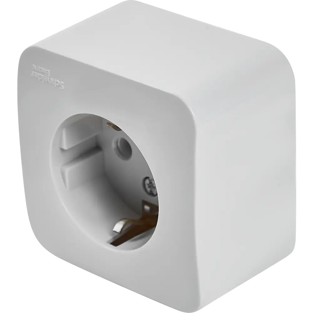 Розетка накладная Schneider Electric Blanca с заземлением цвет белый SYSTEME ELECTRIC STLM-2165987 - Вид №1
