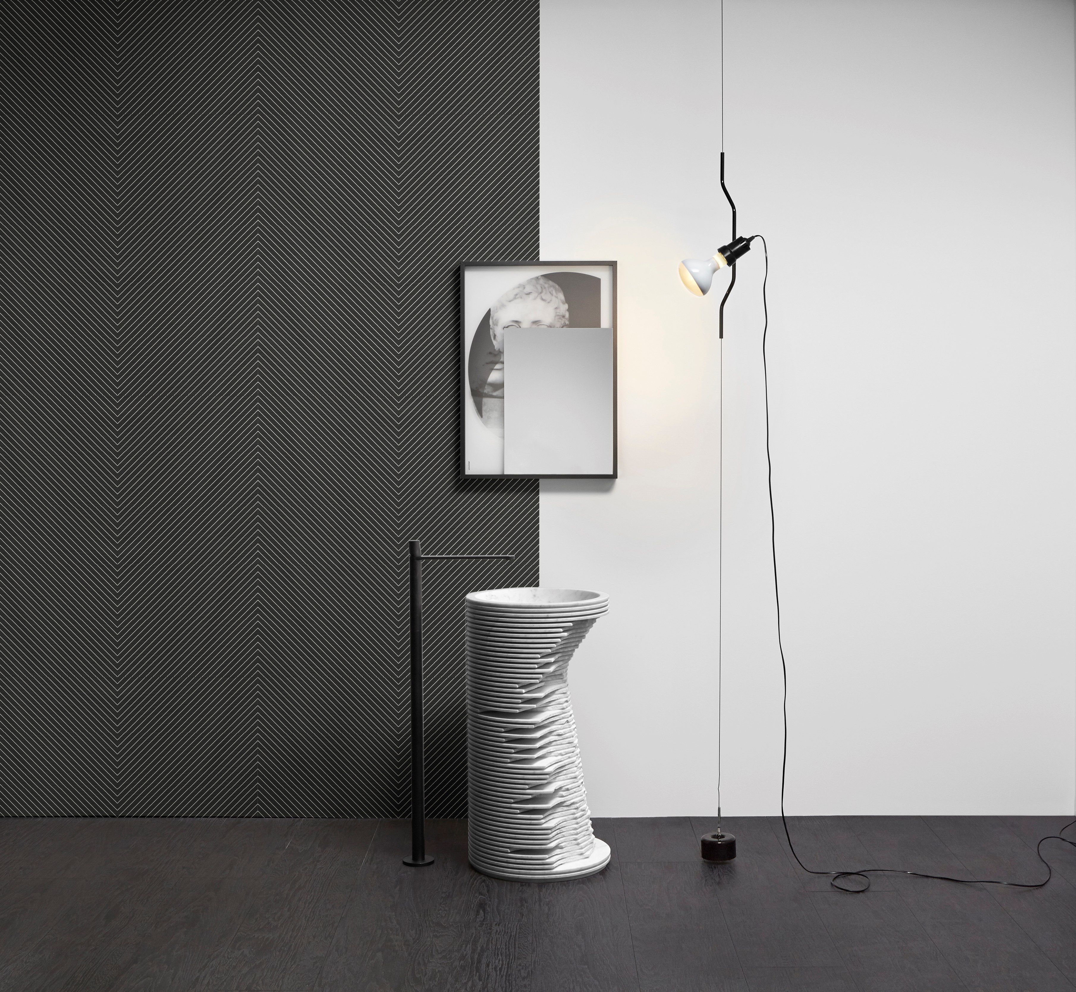 Геометрические обои для ванной комнаты Antoniolupi TRALERIGHE ARCH-00067593 - Вид №5