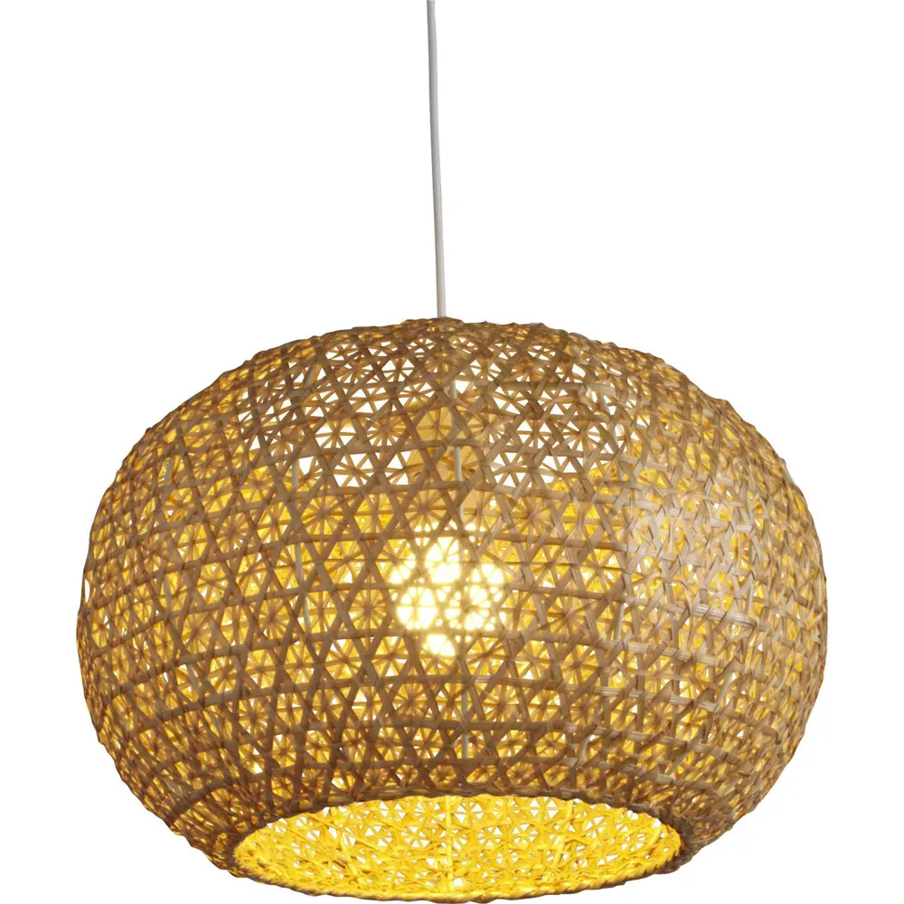 Подвесной светильник Inspire Hana 1xE27x60 Вт, 40 см, бамбук 16671327 STLM-2007684  - Вид №1