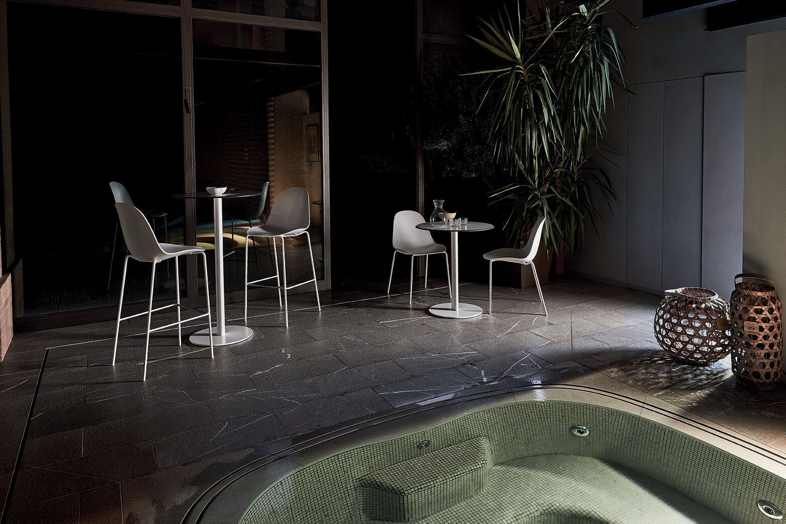 Высокий стол из стали и дерева Bontempi Casa CLUB ARCH-00037306 - Вид №1