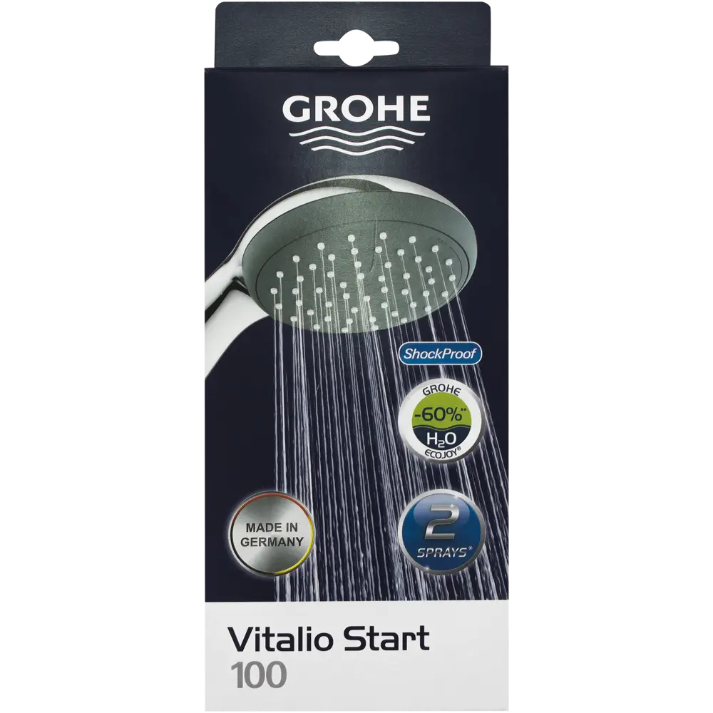 Лейка для душа Grohe Vitalio Start 2 режима цвет хром STLM-2151534 - Вид №2