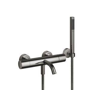 МЕТА Термостат для ванны для настенного монтажа с ручным душем - Темный хром
