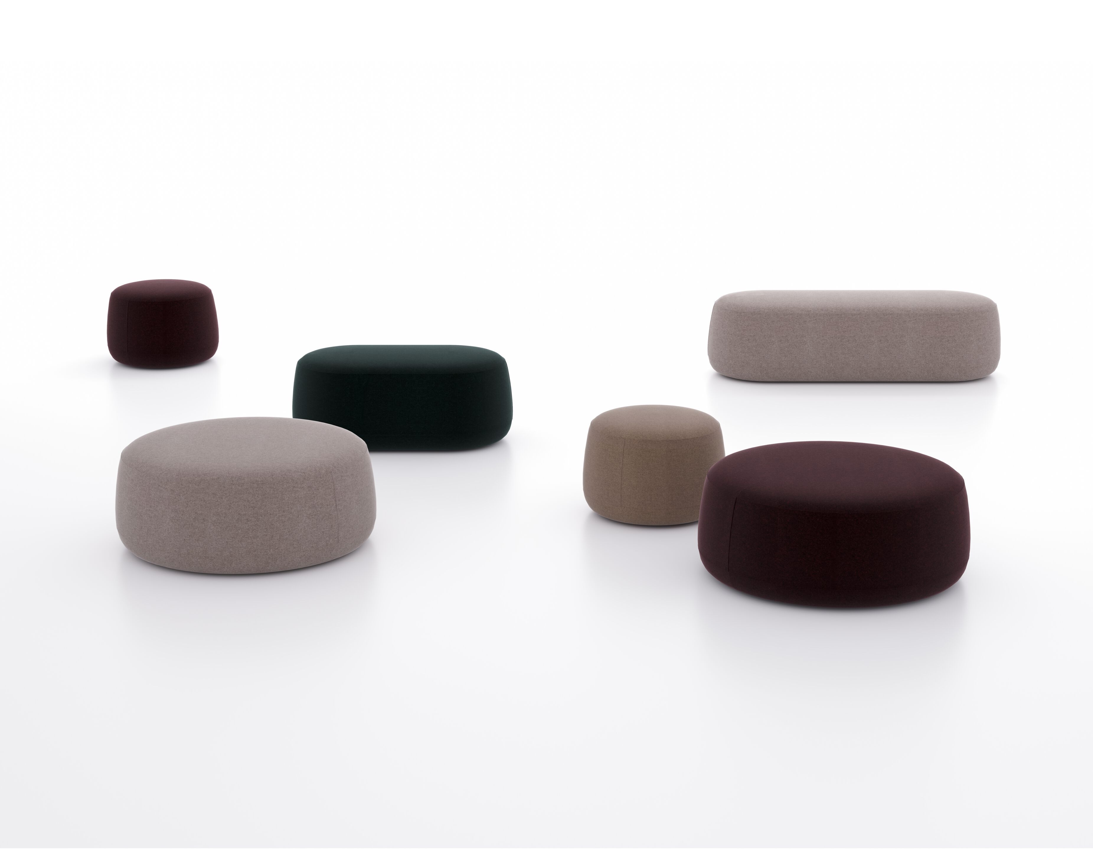 Овальный пуф из ткани Omelette Editions MOLE ARCH-00136444 - Вид №5