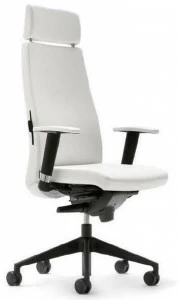 Ares Line Поворотное кожаное кресло для руководителей с подголовником Trendy family