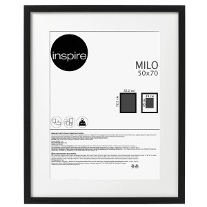 85578068 Рамка Milo 50x70 см цвет черный STLM-0064095 INSPIRE
