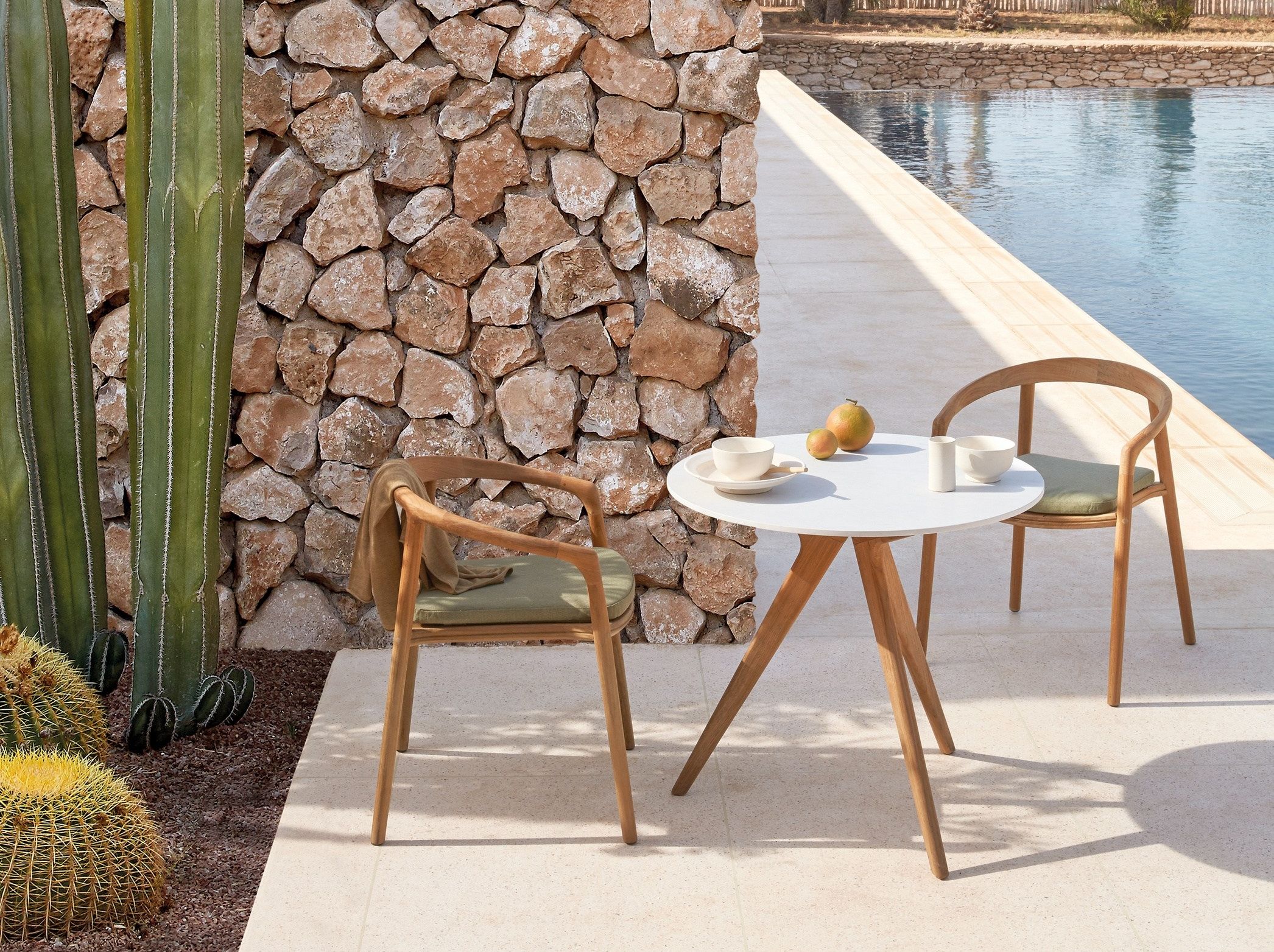 Штабелируемый стул из тикового дерева MANUTTI ARCH-00041379 - Вид №5