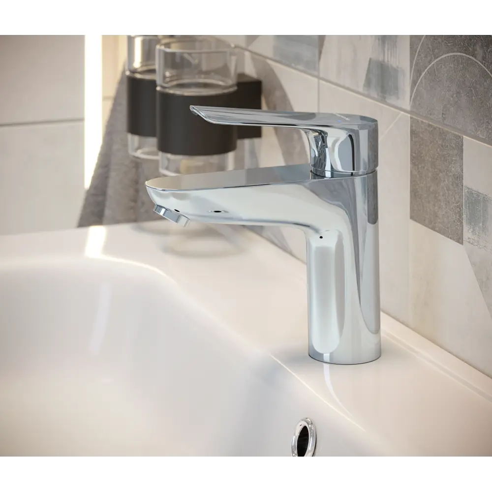 Смеситель для раковины Hansgrohe Logis E однорычажный цвет хром STLM-2174099 - Вид №5