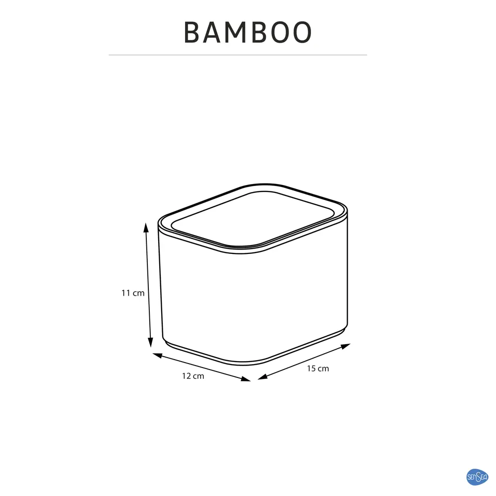 Корзина для хранения Sensea Bamboo 15x12x11 см Без серии STLM-2208019 - Вид №8