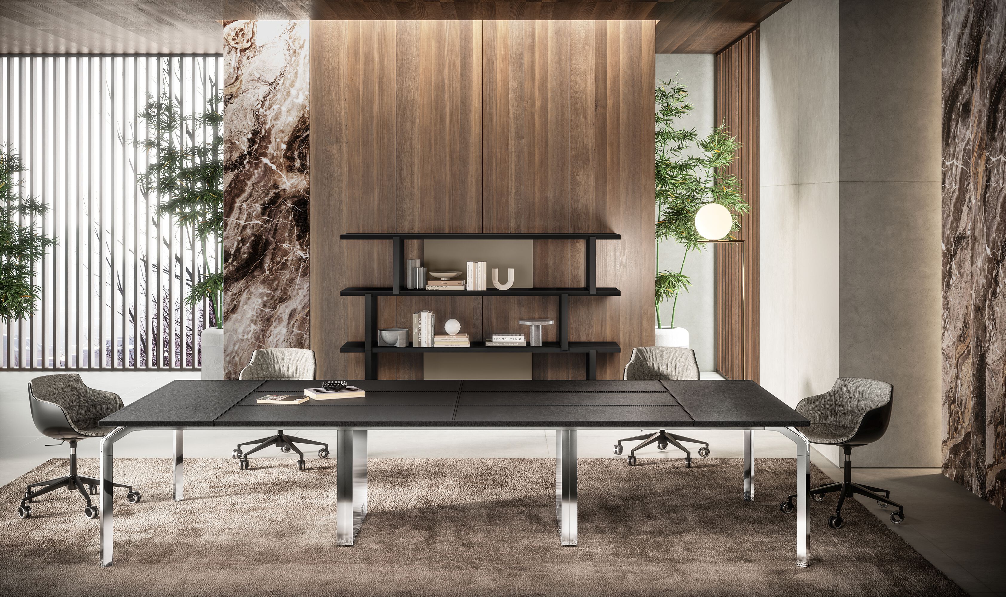 Деревянный и металлический офисный книжный шкаф About Office йога ARCH-00088868 - Вид №3