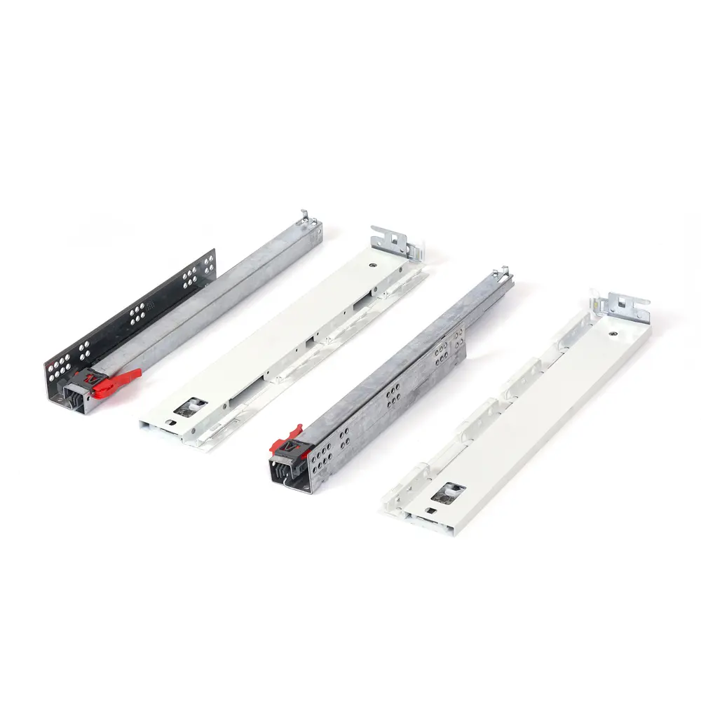 Комплект роликовых направляющих Flowbox h58 450 мм, сталь, цвет белый 85441343 STLM-2085691 Santreyd  - Вид №2