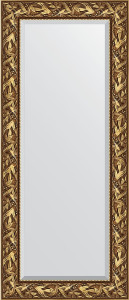 BY 3545 Зеркало с фацетом в багетной раме - византия золото 99 mm EVOFORM Exclusive