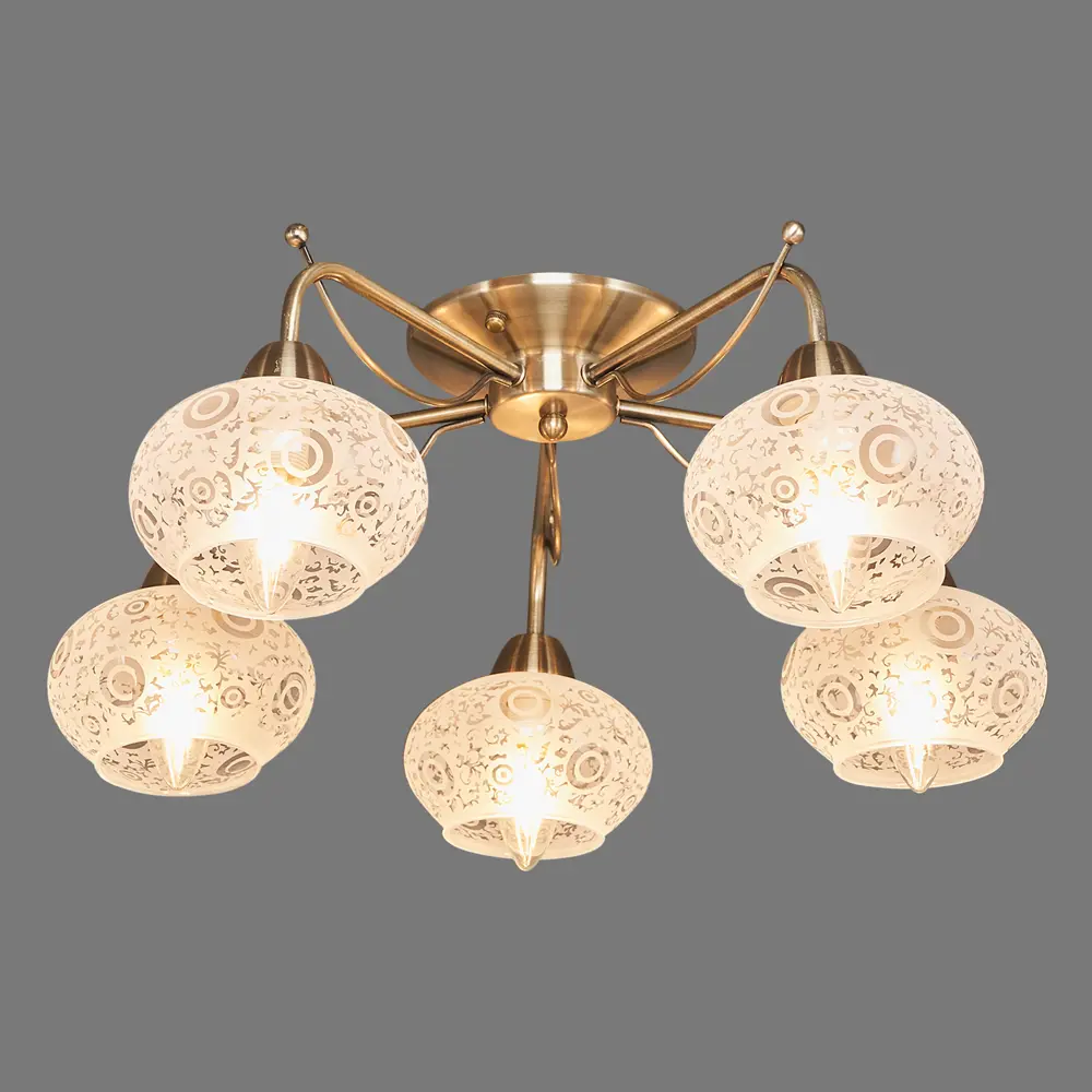 Люстра Josefin 5хЕ14х60 Вт цвет бронза LAMPLANDIA STLM-2212043 - Вид №2