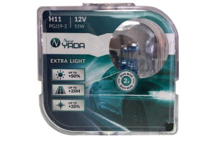 17774356 Лампа H11 12V 55W EXTRA LIGHT +50 % Plastic case, 2шт 907367 Nord-Yada