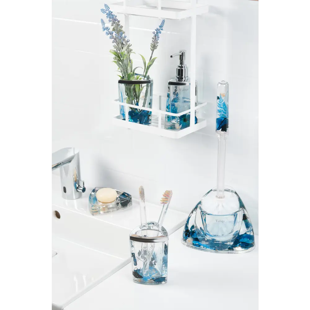 Мыльница Vidage Василек пластик цвет прозрачный STLM-2025676 - Вид №3