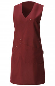 60705 Фартук-накидка  цвет burgundy (бордовый) CANDI  Одежда для горничных и уборщиц  размер