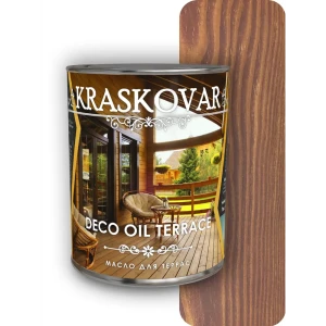 Масло для террас Kraskovar Deco Oil Terrace гранатовый 0.75л