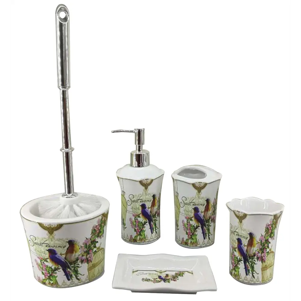 Стакан для зубных щёток настольный Vidage Птички цвет белый STLM-2103544 - Вид №1