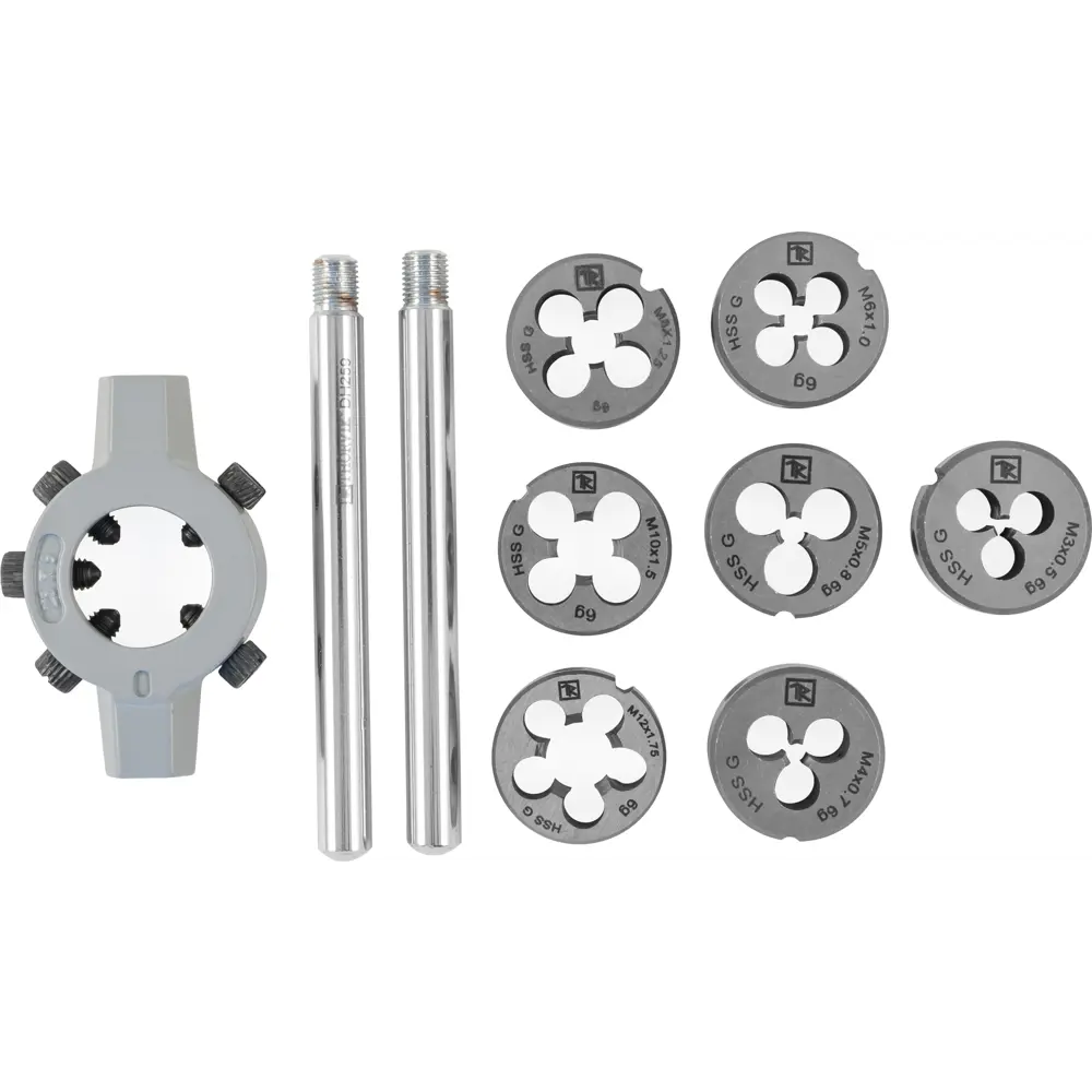 Набор плашек Thorvik М3-М12 HSS, 8 шт STLM-2053979 - Вид №1