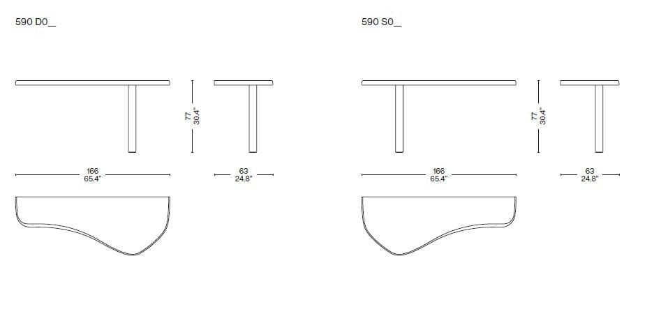 Консоль из массива дерева CASSINA CONSOLE DORON ARCH-00072233 - Вид №3