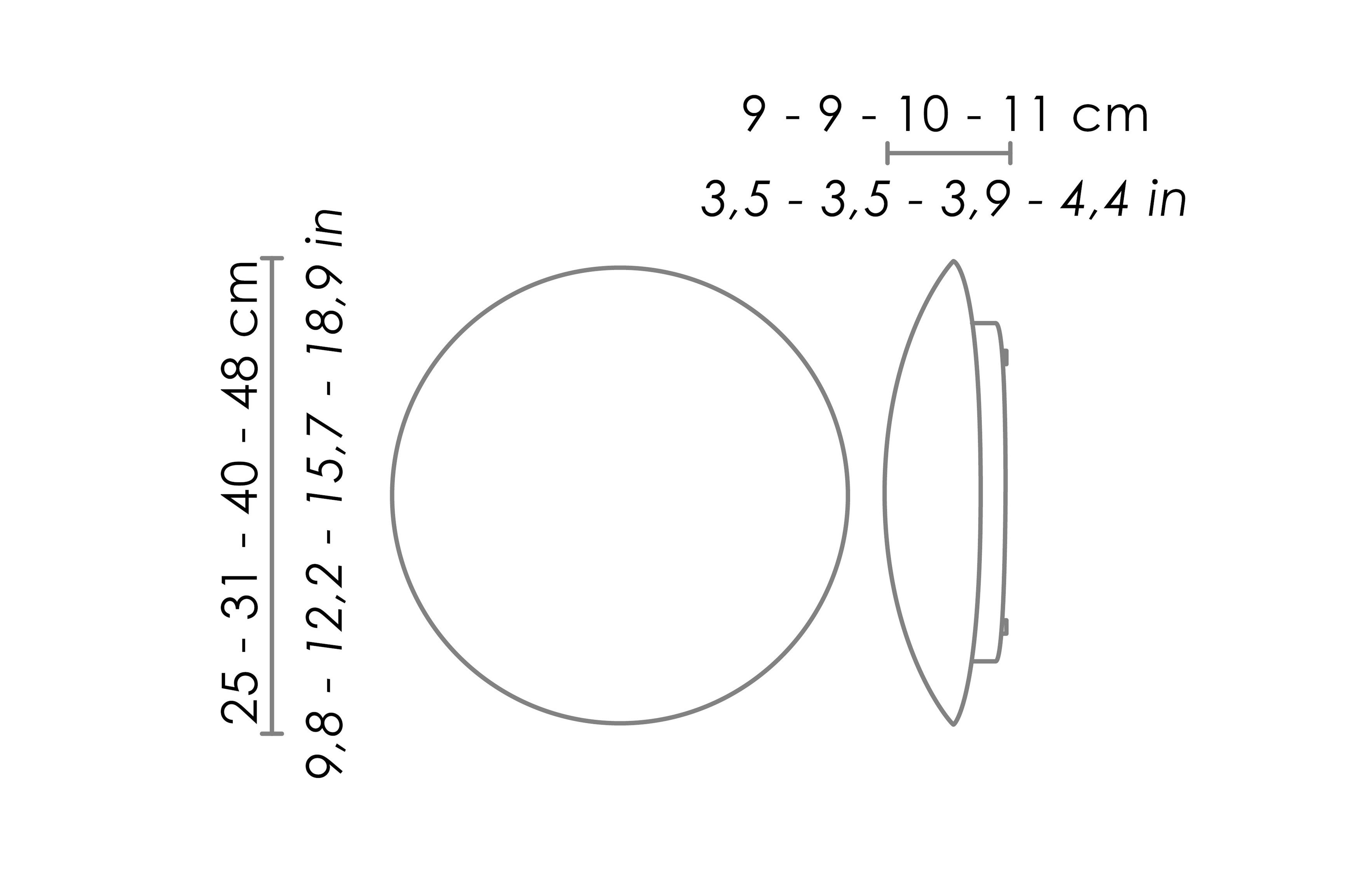Настенный светильник / потолочный светильник из опалового стекла Zafferano Bis Bayonet ARCH-00092321 - Вид №3