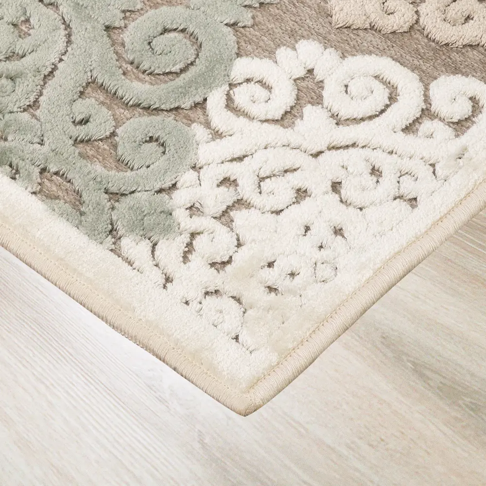 Ковер вискоза Genova 001-655590 65х110 см цвет бежевый RAGOLLE STLM-2199440 - Вид №1