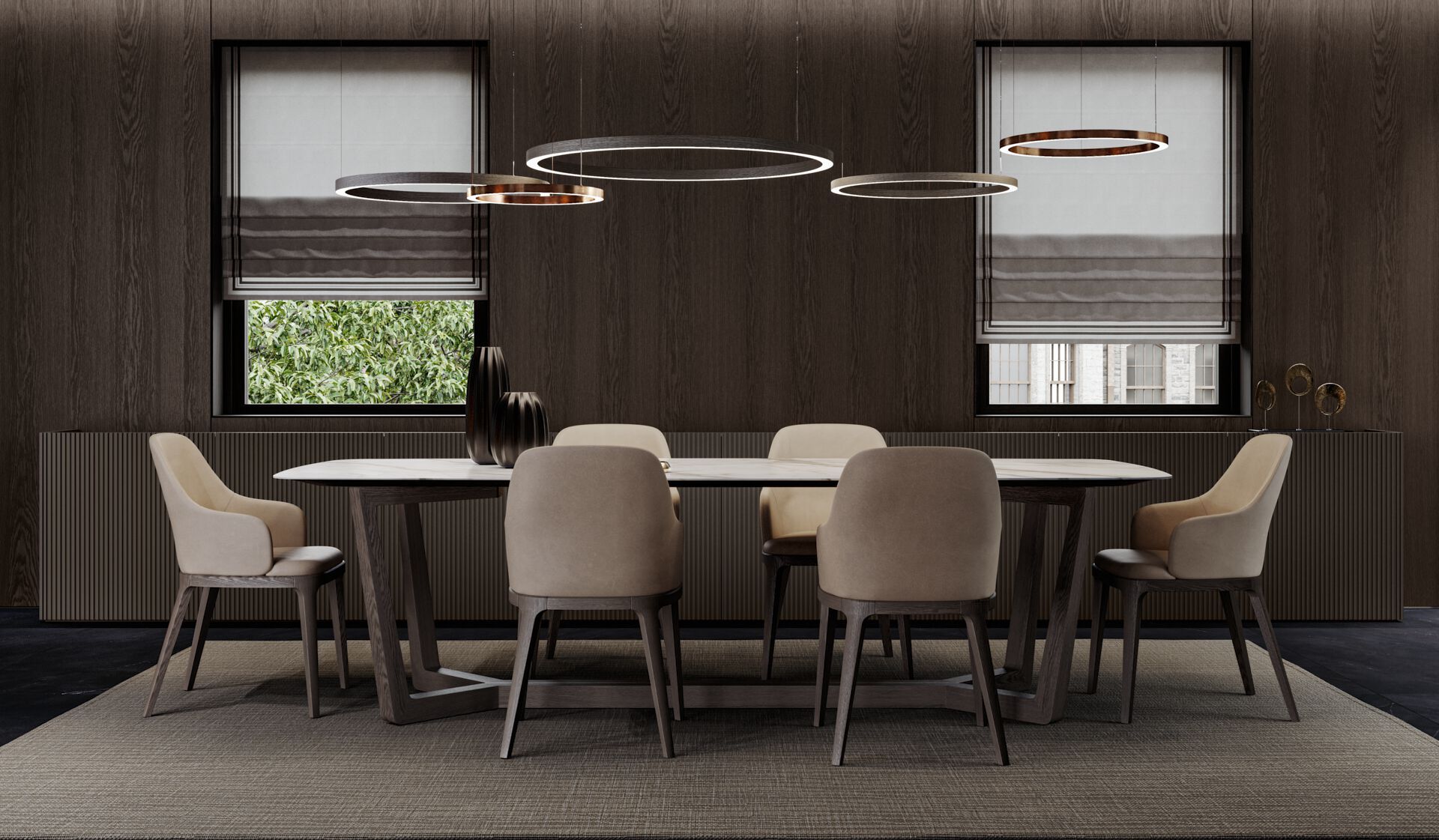 Стол из керамогранита с твердой деревянной основой Olivieri HECTOR ARCH-00085818 - Вид №2