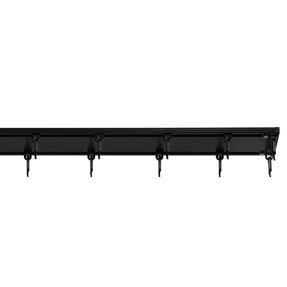Шинный карниз двухрядный KREAFORTA Pro 400 см алюминий цвет черный комплект STLM-2026144 - Вид №3
