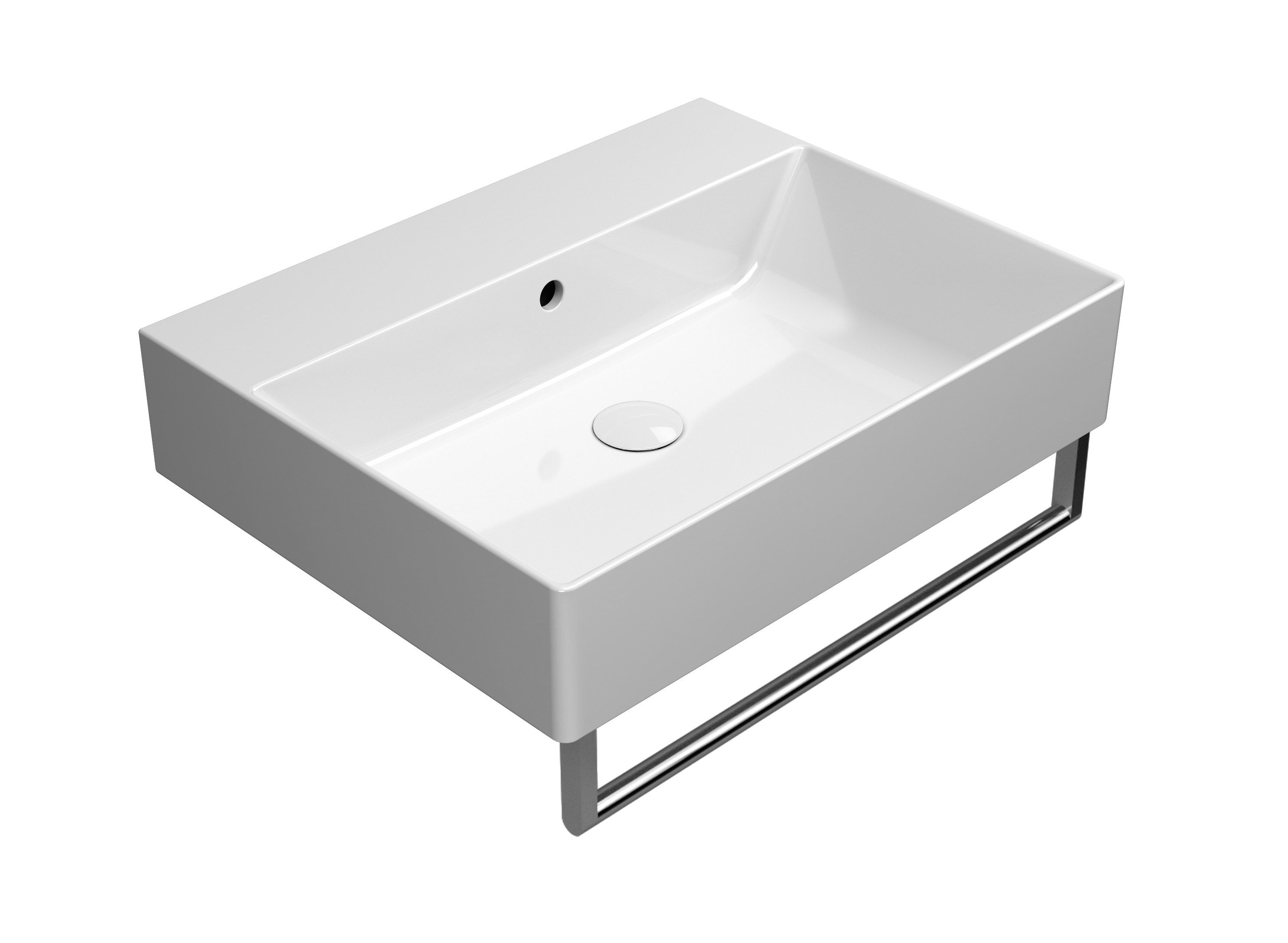 Прямоугольная керамическая раковина с переливом GSI ceramica Color Elements ARCH-00133071 - Вид №3