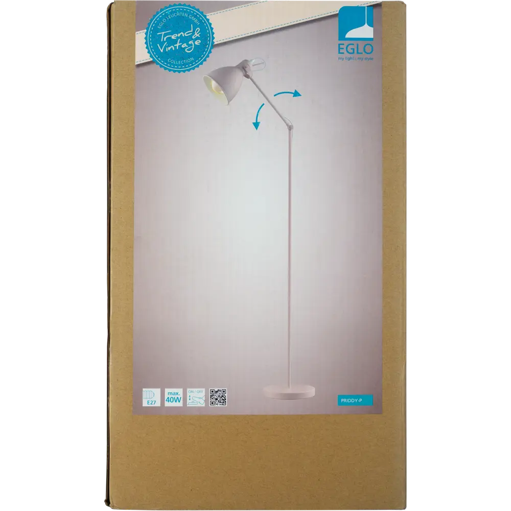 Торшер Eglo «Priddy-P» 1хЕ27х60 Вт цвет абрикосовый STLM-2135801 - Вид №5