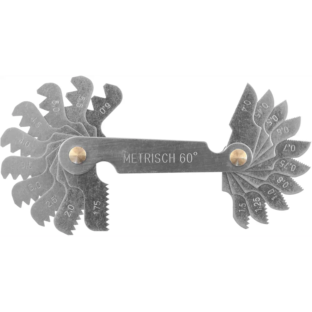 Набор шаблонов для наружных резьб Thorvik 0.4-6 мм, 20 предм STLM-2000965 - Вид №4