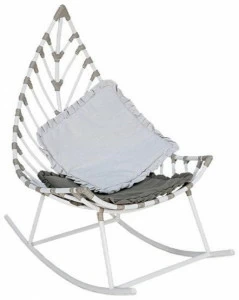 cbdesign Садовое кресло-качалка из алюминия Foglia N119n1