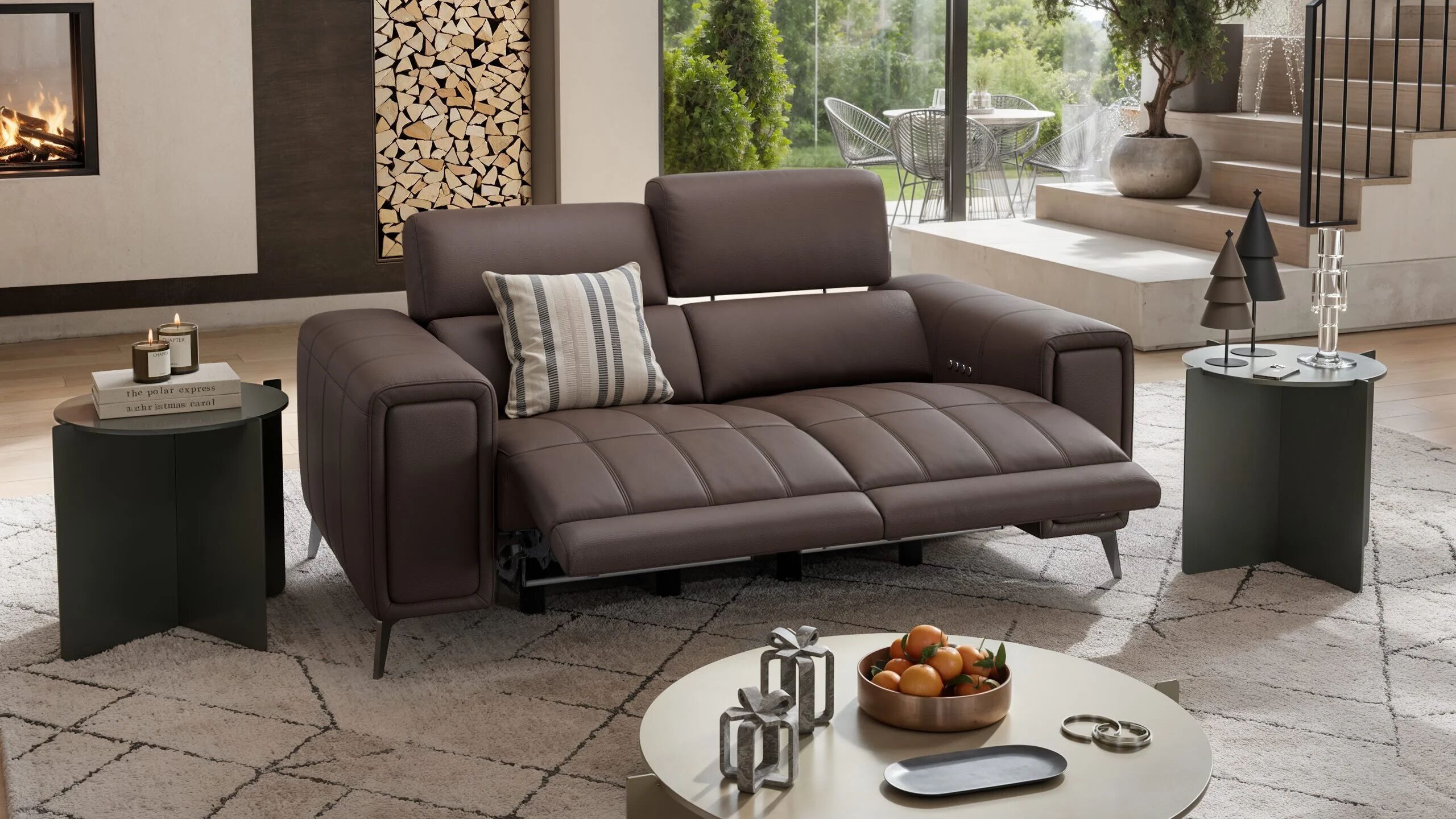 2-местный кожаный диван Sofanella Linera ARCH-00017238