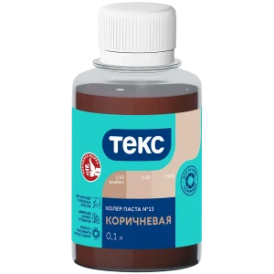 Колер паста Текс Универсал 0.1 л цвет коричневый