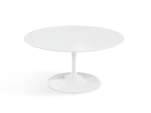 Круглый журнальный столик с ламинированной столешницей и алюминиевым основанием