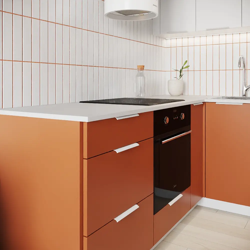 Карниз для кухонного шкафа Тара KONSENSA 200x4 см МДФ цвет терракотовый STLM-2147530 - Вид №9