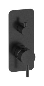 Встроенный смеситель для душа с двухходовым дивертером WE ARE IB mt310cs Brushed Black Chrome MilanoTorino