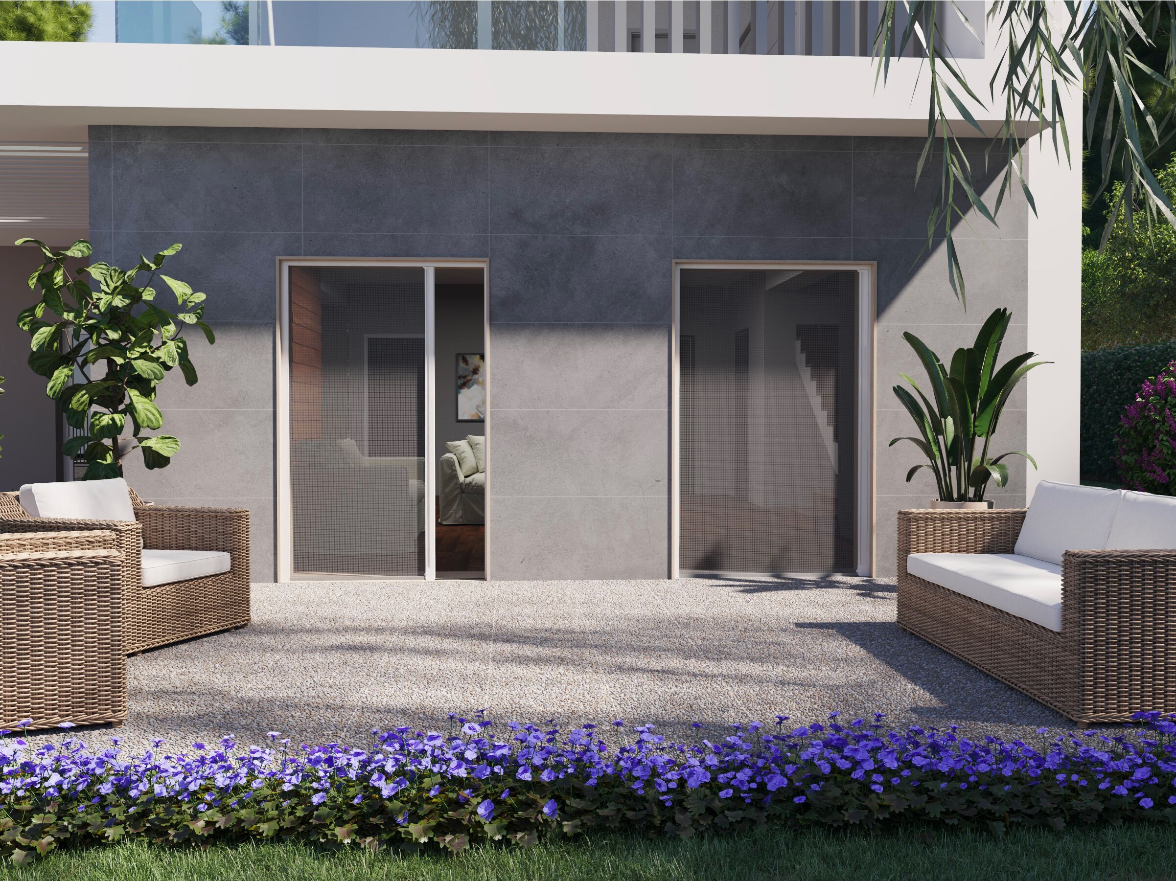 Сетчатая сетка с откидной крышкой и боковой прокруткой Mv Line москитные сетки-боковая прокрутка ARCH-00032895 - Вид №1